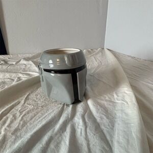 Star Wars Mandalorian Helmet Ceramic Coffee Mug Galerie Grey 3D Sculpted‎ 157